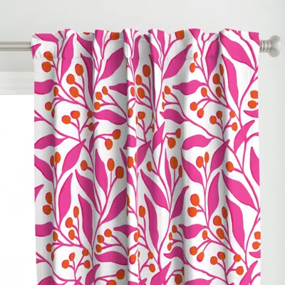 Spoonflower Malin (bright Pink) Curtain Panel