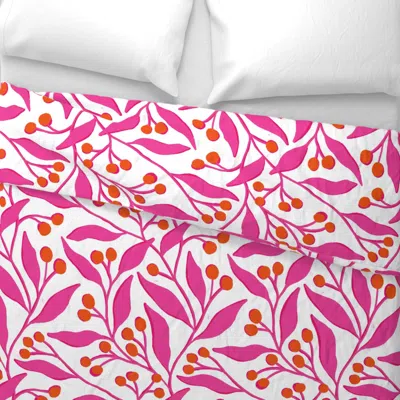 Spoonflower Malin (bright Pink) King Pillow Sham