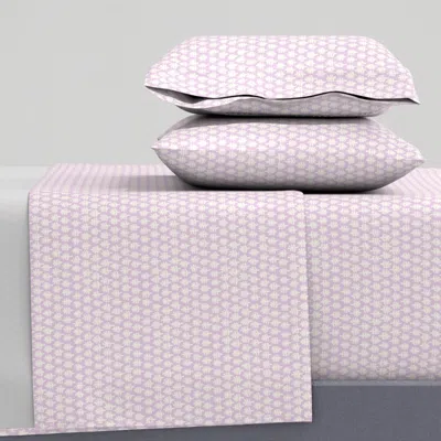 Spoonflower Mandalay Reverse Lilac Queen Sheet Set