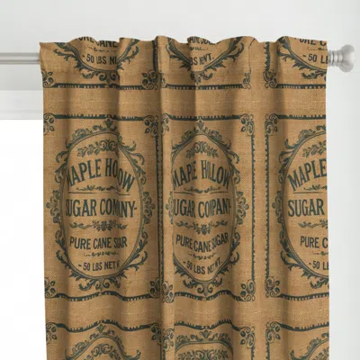 Spoonflower Maple Hollow Sugar Curtain Panel In Brown