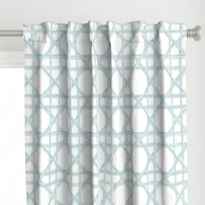 Spoonflower Marge In Yarmouth Blue On Curtain Panel