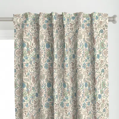 Spoonflower Mari - Palampore Floral - Curtain Panel