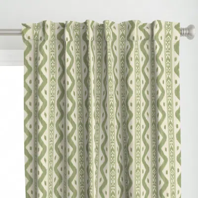 Spoonflower Mariah Ikat Favorite Curtain Panel