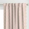 Spoonflower Mariah Ikat Small Bashful Curtain Panel