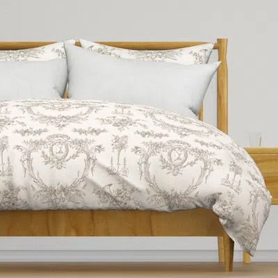 Spoonflower Marie Toile Belgian Linen 3 Duvet Cover