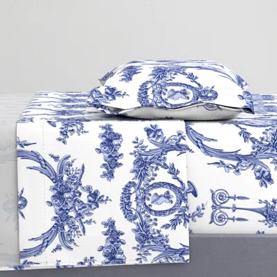 Spoonflower Marie Toile Ink 2 Twin Sheet Set