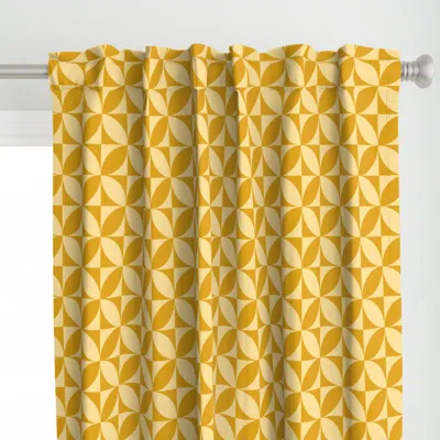 Spoonflower Marigold Yellow Mid Curtain Panel