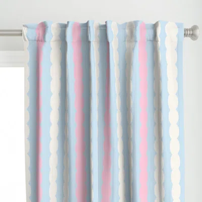 Spoonflower Maxie Basic Cabana Bubble Curtain Panel