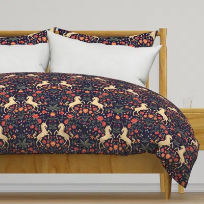 Spoonflower Medieval Enchanted Garden With Duvet Cover