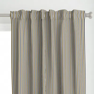 Spoonflower Medium Dark Olive Black Curtain Panel