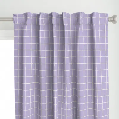 Spoonflower Medium Dusty Lilac & Curtain Panel