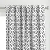 Spoonflower Medium // Grey Geometric Curtain Panel