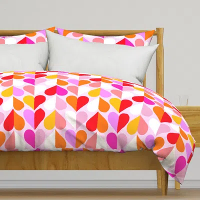 Spoonflower Medium Mid Mod Geometric Duvet Cover