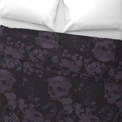 Spoonflower Memento Mori Grape Wide Cotton Sateen 3.5 oz 26" X 20" Standard Knife Edge