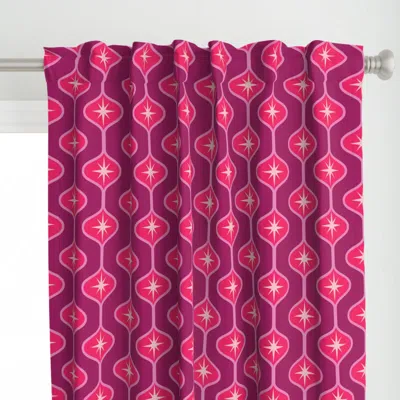 Spoonflower Mid Century Atomic Curtain Panel