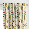 Spoonflower Mid Century Atomic Curtain Panel