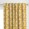 Spoonflower Mid Century Atomic Oval Curtain Panel