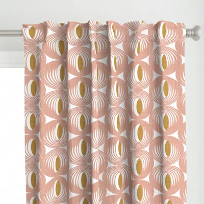 Spoonflower Mid Century Atomic Oval Curtain Panel