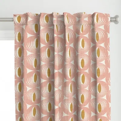 Spoonflower Mid Century Atomic Oval Curtain Panel
