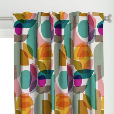 Spoonflower Mid Century Celebration Curtain Panel