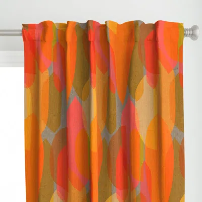 Spoonflower Mid Century Colour Blocks Curtain Panel