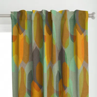 Spoonflower Mid Century Colour Blocks Curtain Panel