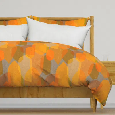 Spoonflower Mid Century Colour Blocks Duvet Cover