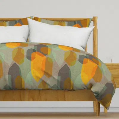 Spoonflower Mid Century Colour Blocks Duvet Cover