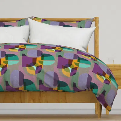 Spoonflower Mid Century Kaleidoscope Duvet Cover