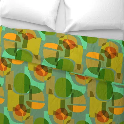 Spoonflower Mid Century Kaleidoscope Refresh King Pillow Sham