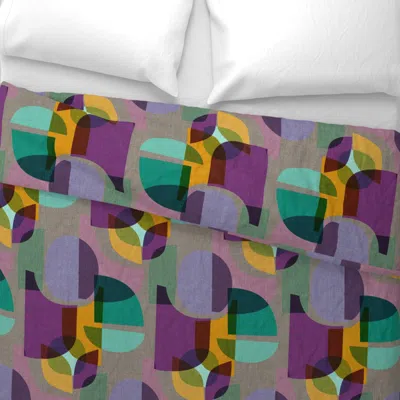 Spoonflower Mid Century Kaleidoscope Symphony King Pillow Sham