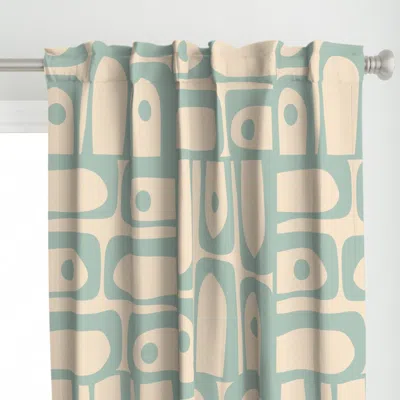 Spoonflower Mid Century Mod Piquet Curtain Panel