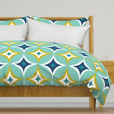 Spoonflower Mid Century Modern Geometric Duvet Cover