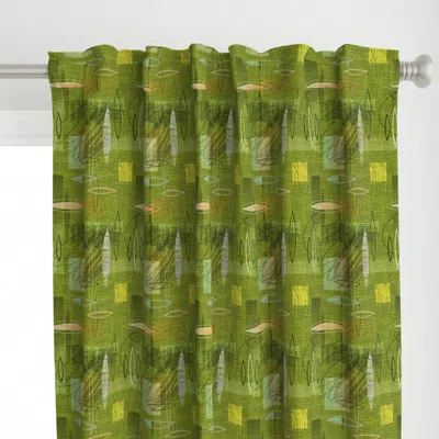 Spoonflower Mid Century Modern Jump N Curtain Panel