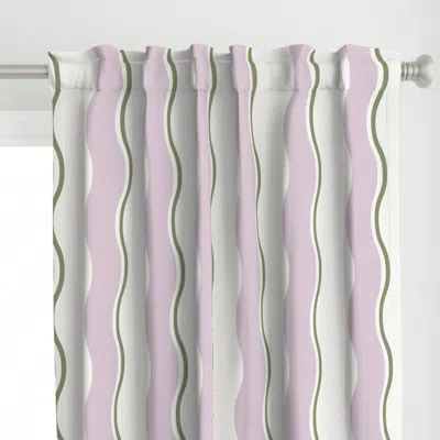 Spoonflower Mid Century Modern Muted Curtain Panel