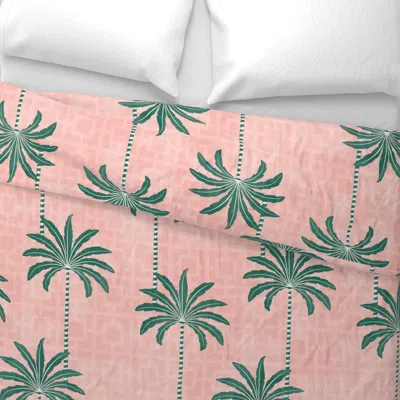 Spoonflower Mid Century Palms Euro Pillow Sham