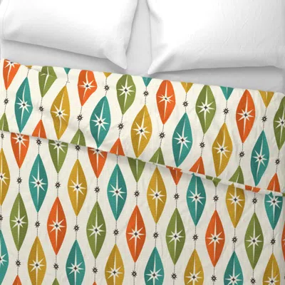 Spoonflower Mid Century Starburst Lozenges Wide Cotton Sateen 3.5 oz 26" X 20" Standard Knife Edge