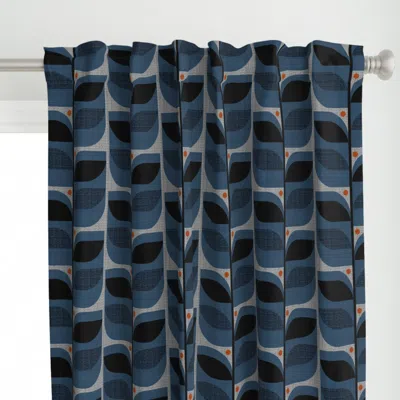 Spoonflower Mid Century Tropical Curtain Panel