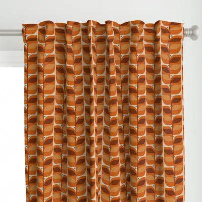 Spoonflower Mid Century Tropical Curtain Panel