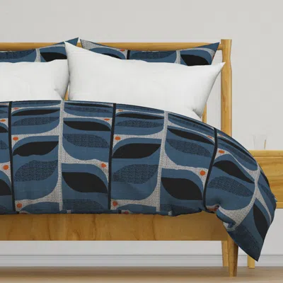 Spoonflower Mid Century Tropical Duvet Cover