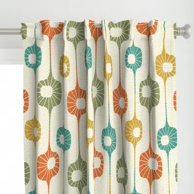Spoonflower Mid Mod Stripes - Curtain Panel