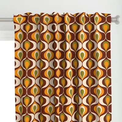 Spoonflower Mid-century Modern Ogee Curtain Panel