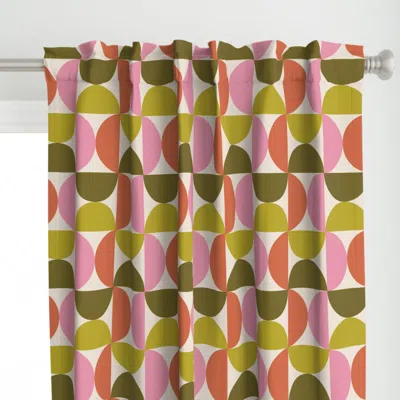 Spoonflower Mid-century Textured Curtain Panel