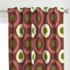 Spoonflower Mid-mod Circles Super Curtain Panel