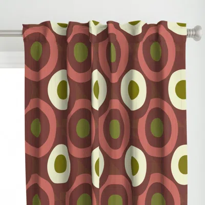 Spoonflower Mid-mod Circles Super Curtain Panel