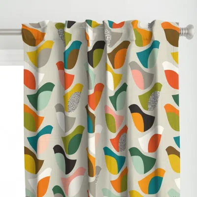 Spoonflower Midmod Migrators - Xl Curtain Panel