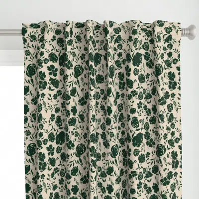 Spoonflower Midnight Garden - Curtain Panel
