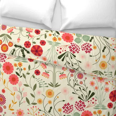 Spoonflower Millefleurs Wide Cotton Sateen 3.5 oz 26" X 20" Standard Knife Edge