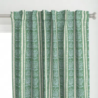 Spoonflower Millie Beach Stripe Curtain Panel