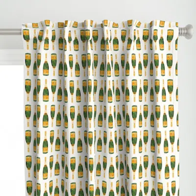 Spoonflower Mini Gold Champagne Curtain Panel